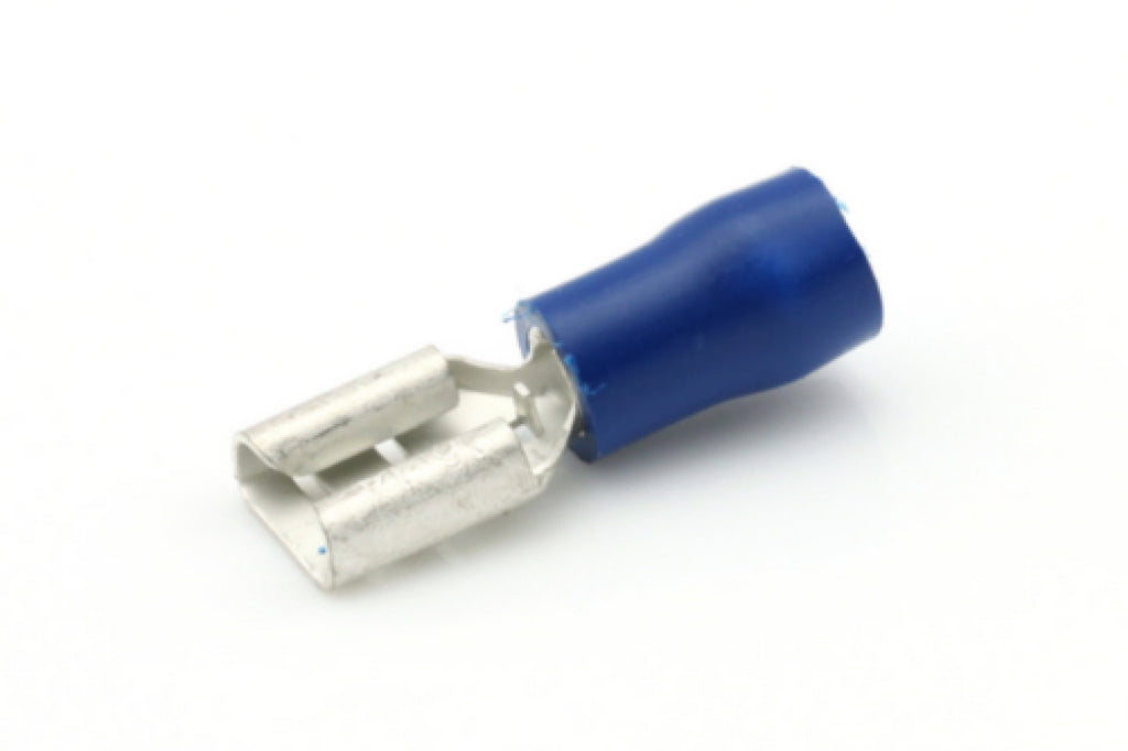 Kabelschoen blauw 6,3x0,8mm (1,5-2,5)