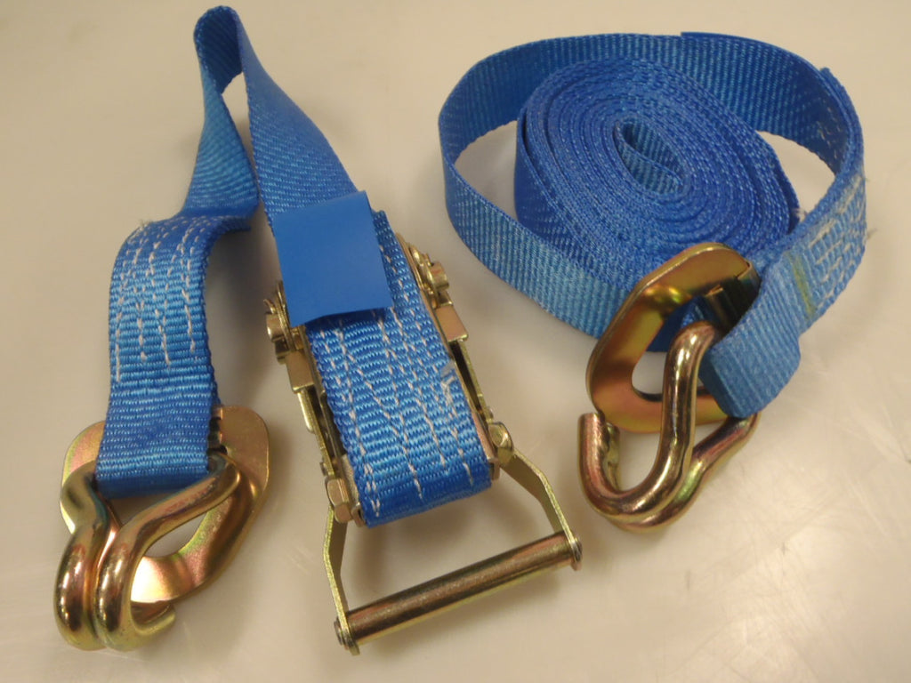Sjorband Blauw 35mm band 5mtr haak/ring