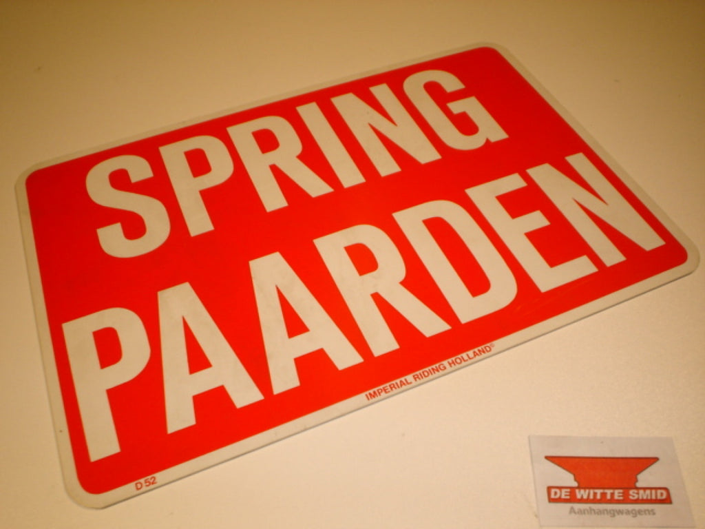 Springpaarden Bord