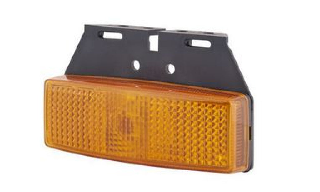 Zijmark.lamp Hella 110x40 Oranje + steun