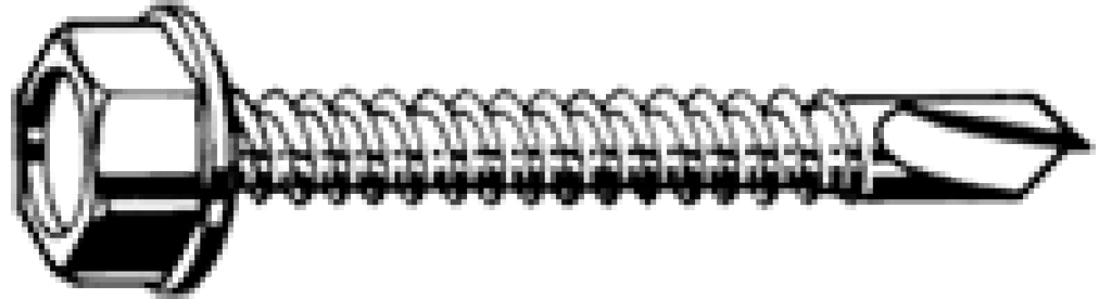 Boorparker zeskant 6,3x19