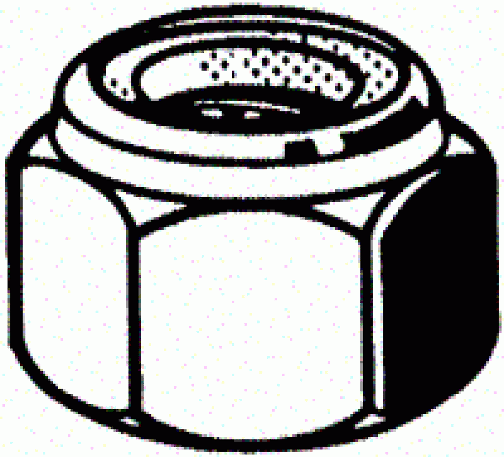 RVS Moer zelfborgend M16