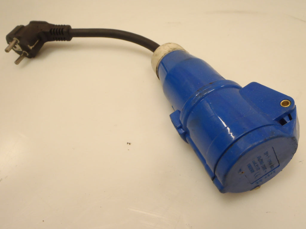Contrastekker + snoer tbv 4879 blauw CEE