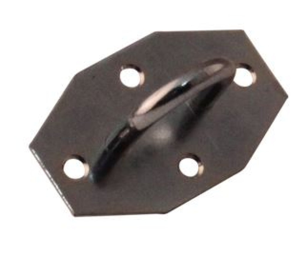 Beugel, rond met rechteplaat 30mm, 4gts