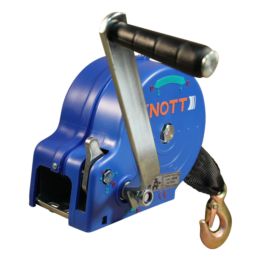 Handlier Knott 1150kg blauwe kap + band