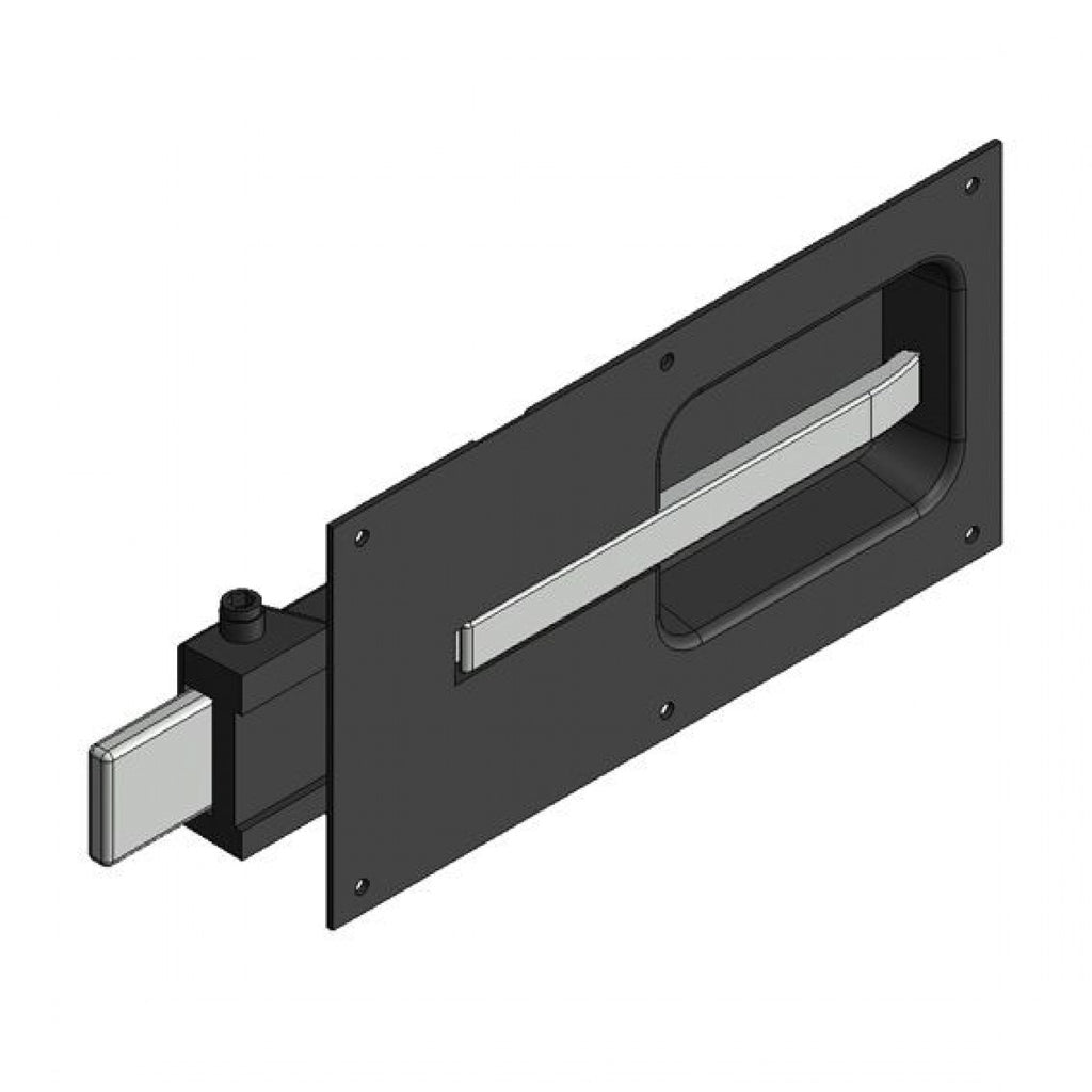 Inbouwsluiting Aluminium 259.3x120x25mm