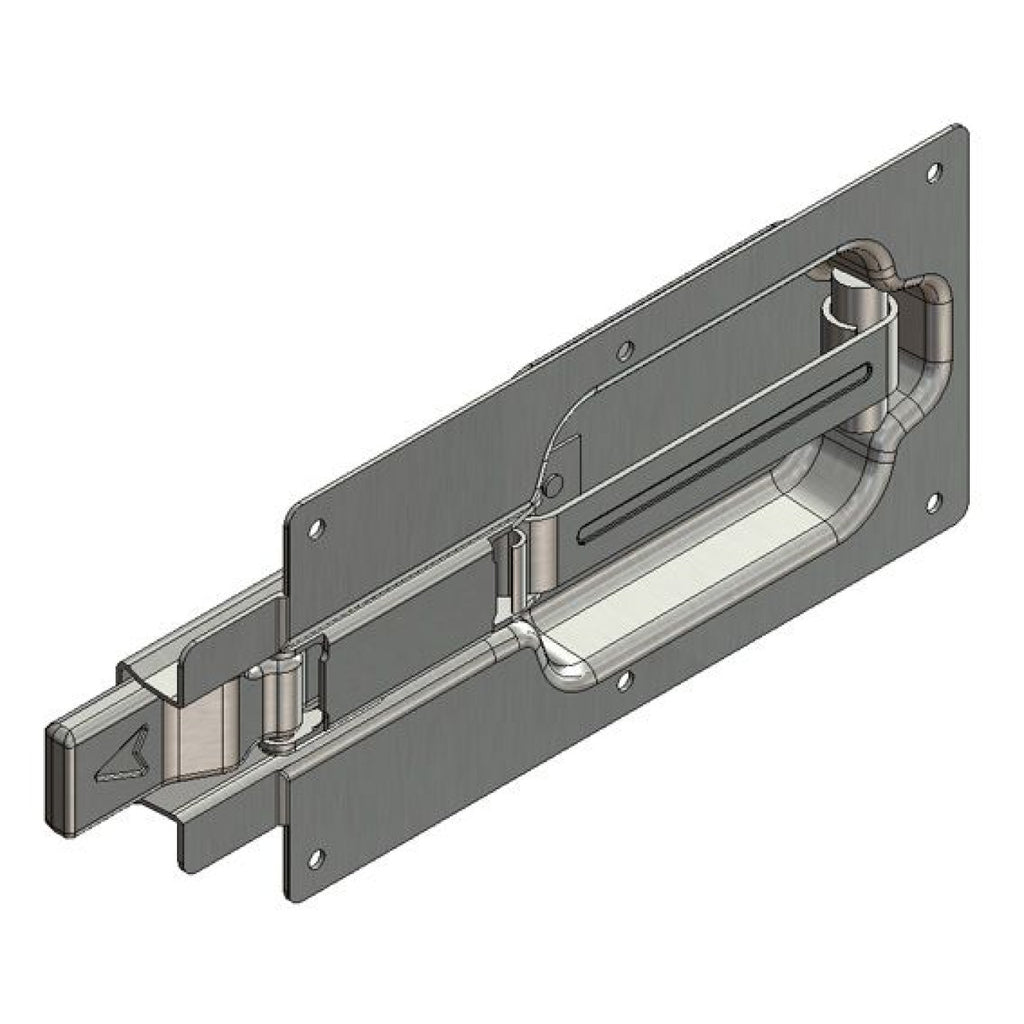 Inbouwsluiting verzinkt voor 25mm