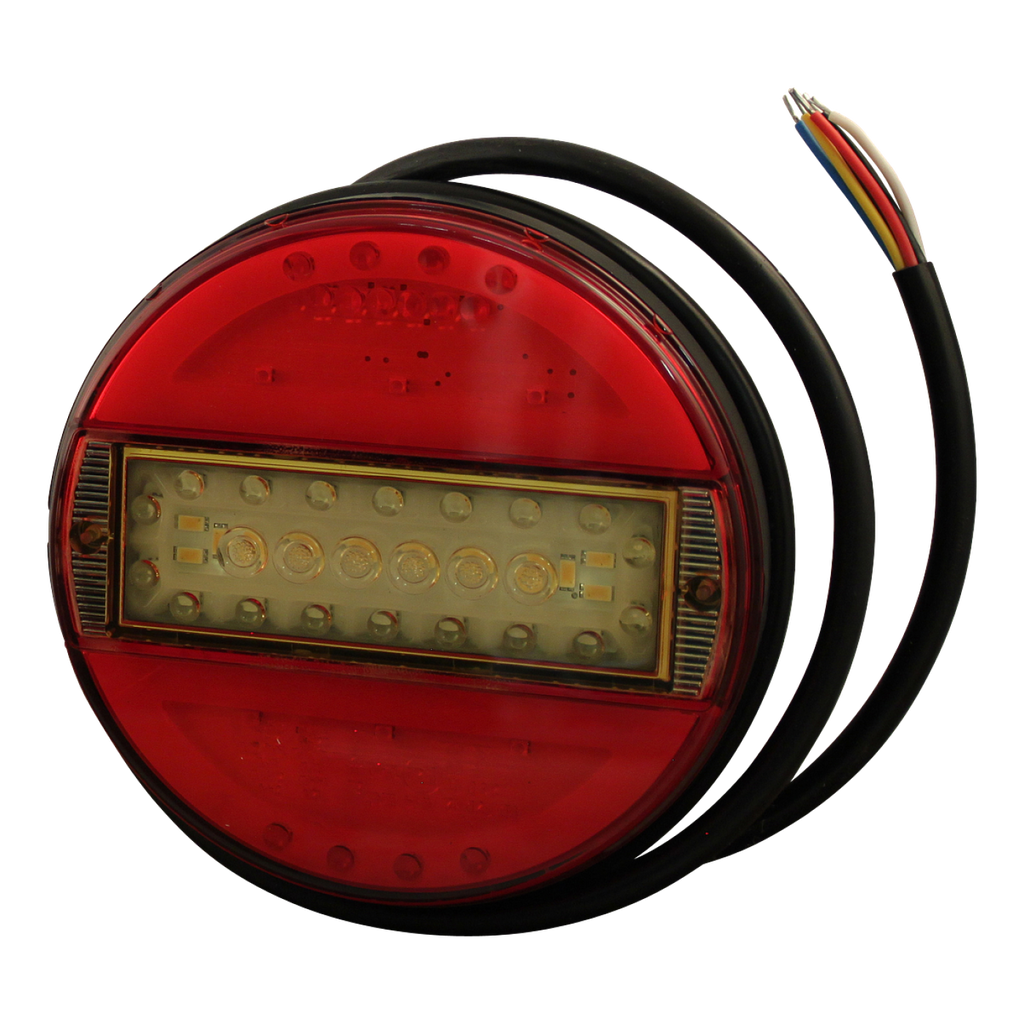 LED A.lamp WAS rond 140x25 12/24V + 2mtr