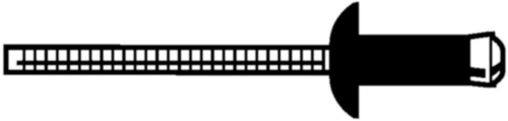 Popnagel 6.4x20,5mm bulb staal