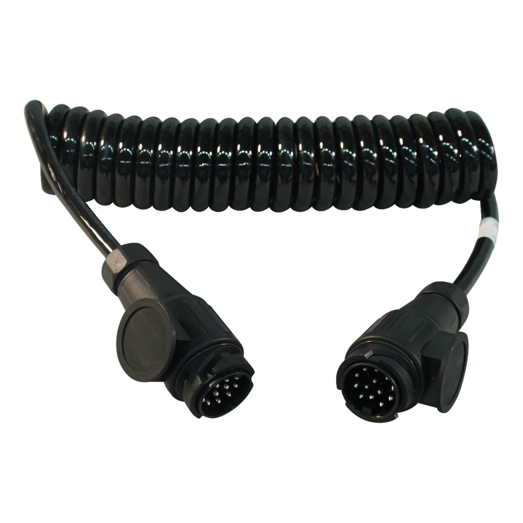 Spiraalkabel 13p. Jaeger L=3.5 Mtr.