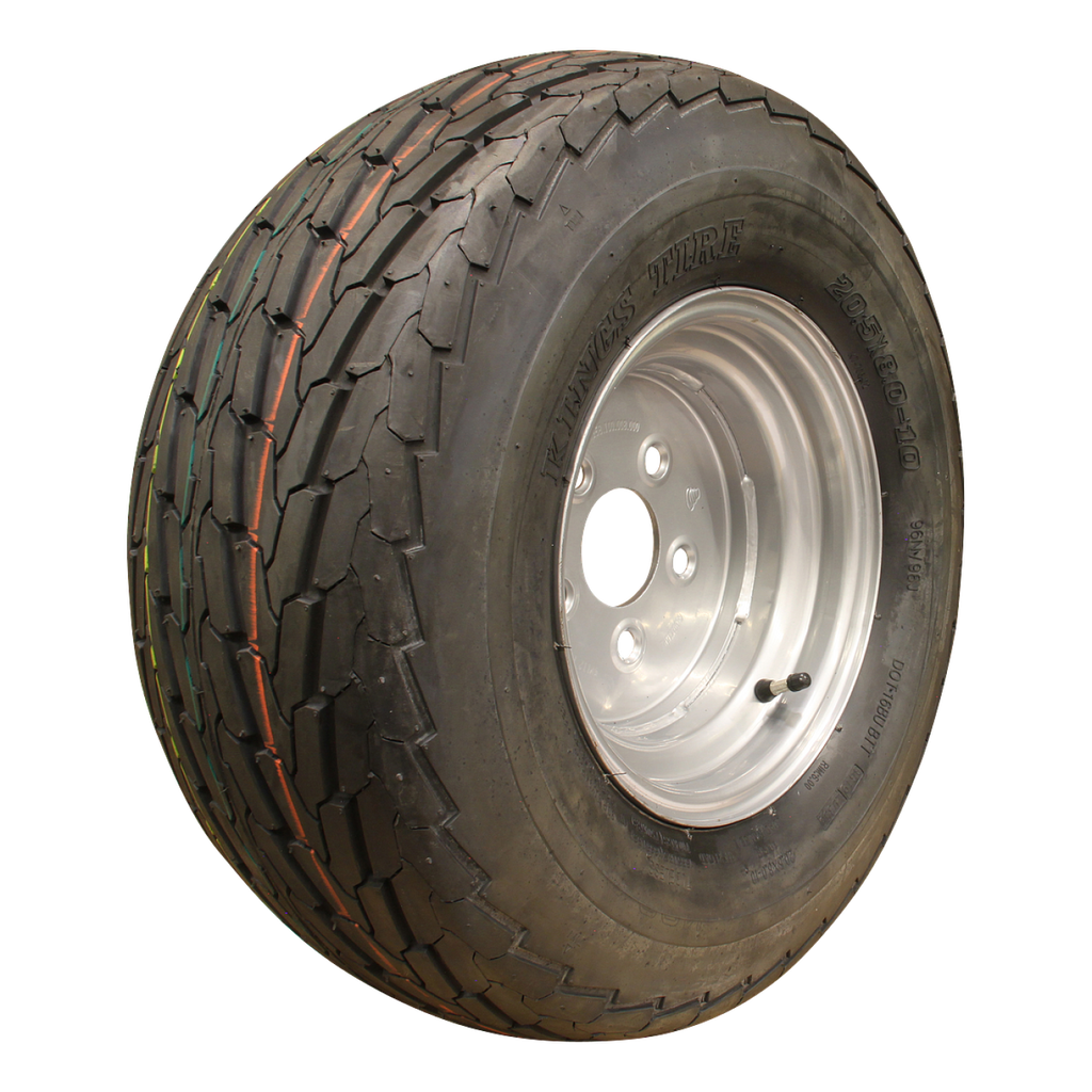 Reservewiel 10 met steun gemonteerd