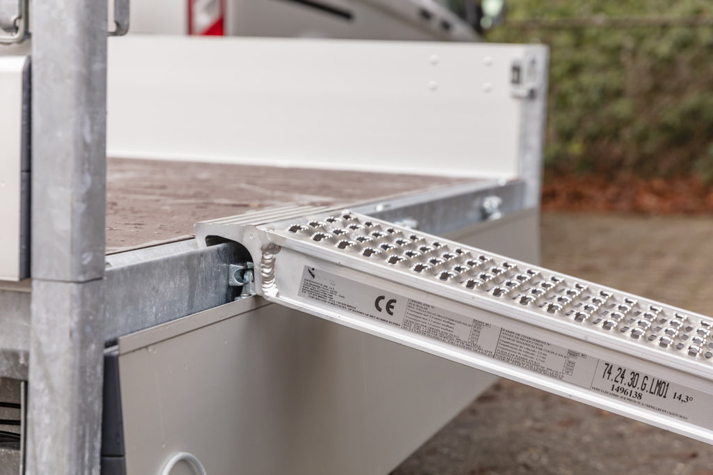 Aluminium i.p.v. stalen oprijplanken