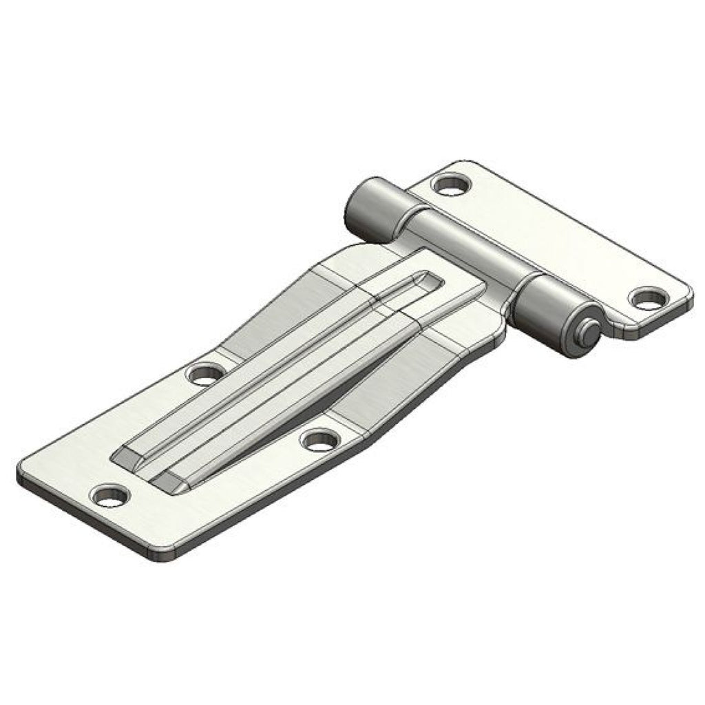 Zijdeur scharnier verzinkt 179mm Henra