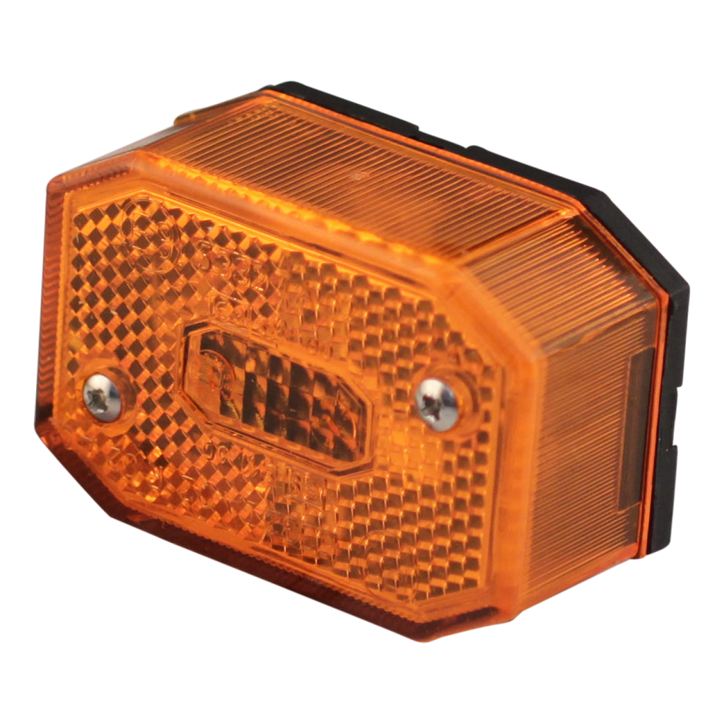 Zijmark.lamp Aspock oranje 65x45 8-kant