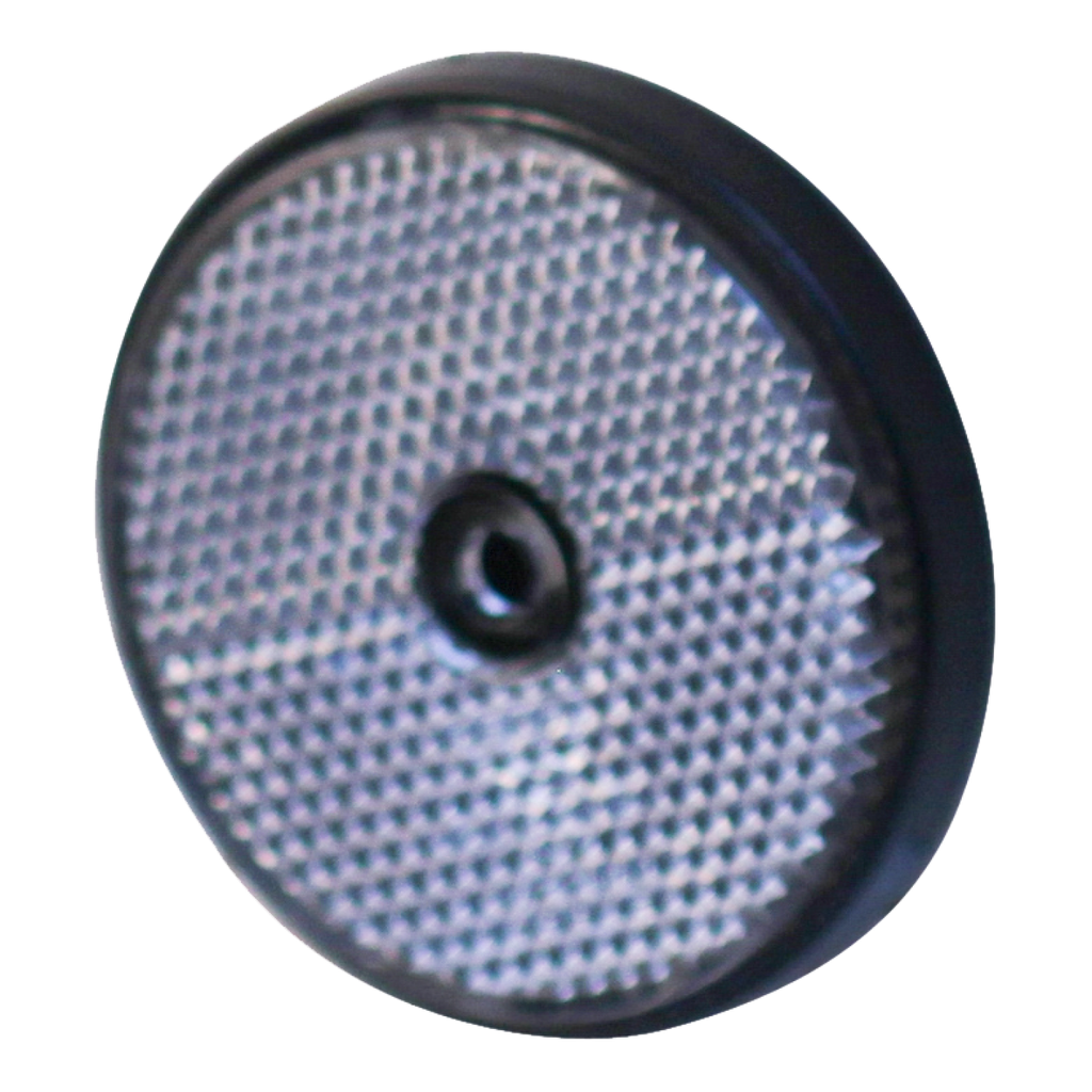 Zijreflector wit 61mm rond opschroefbaar