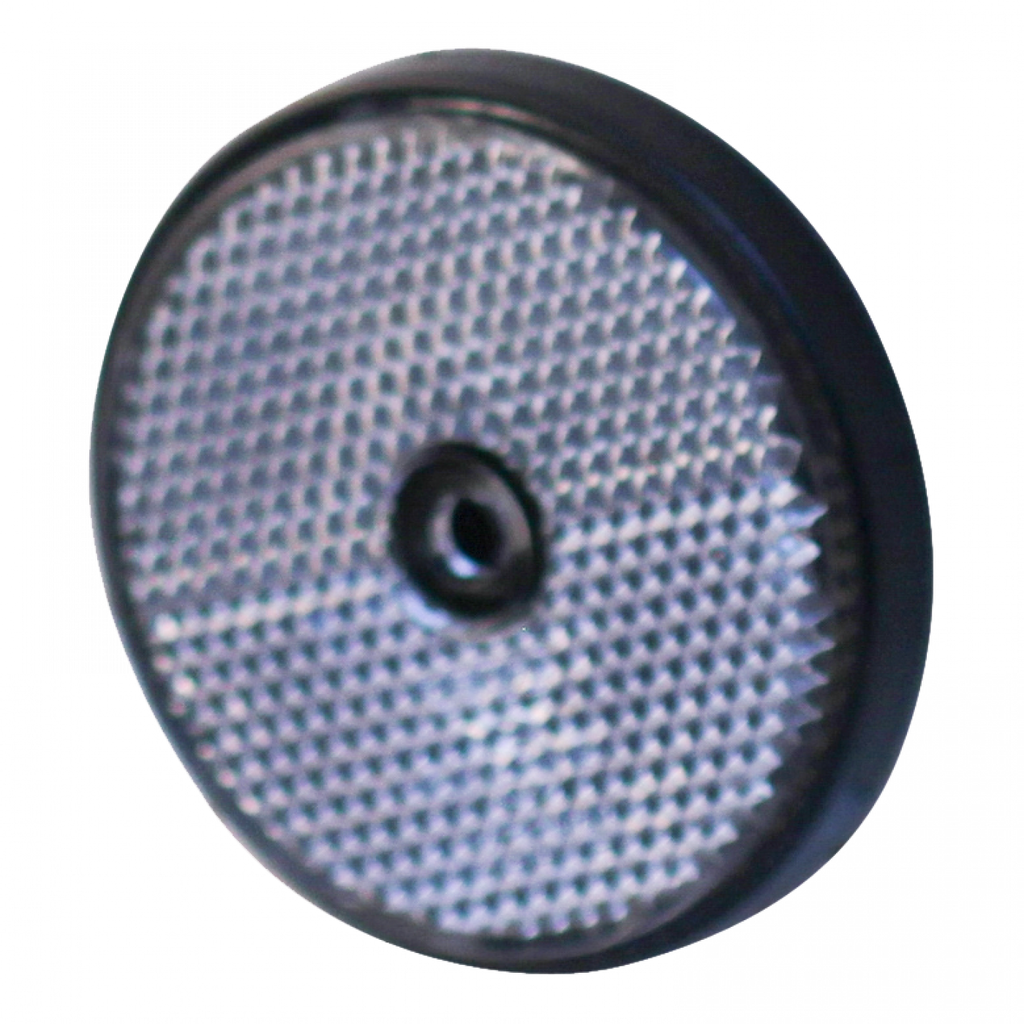 Zijreflector wit 61mm rond opschroefbaar